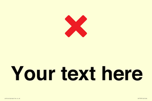 Custom plain background, red cross sign